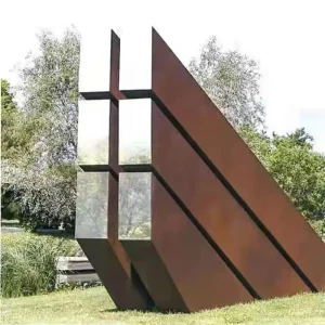 300cm Large outdoor Garden corten steel sculpture
